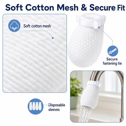 Faucet Filter Cotton Bag Pack of 10 – Replacement Tap Water Purifier Cartridge for Clean & Pure Water