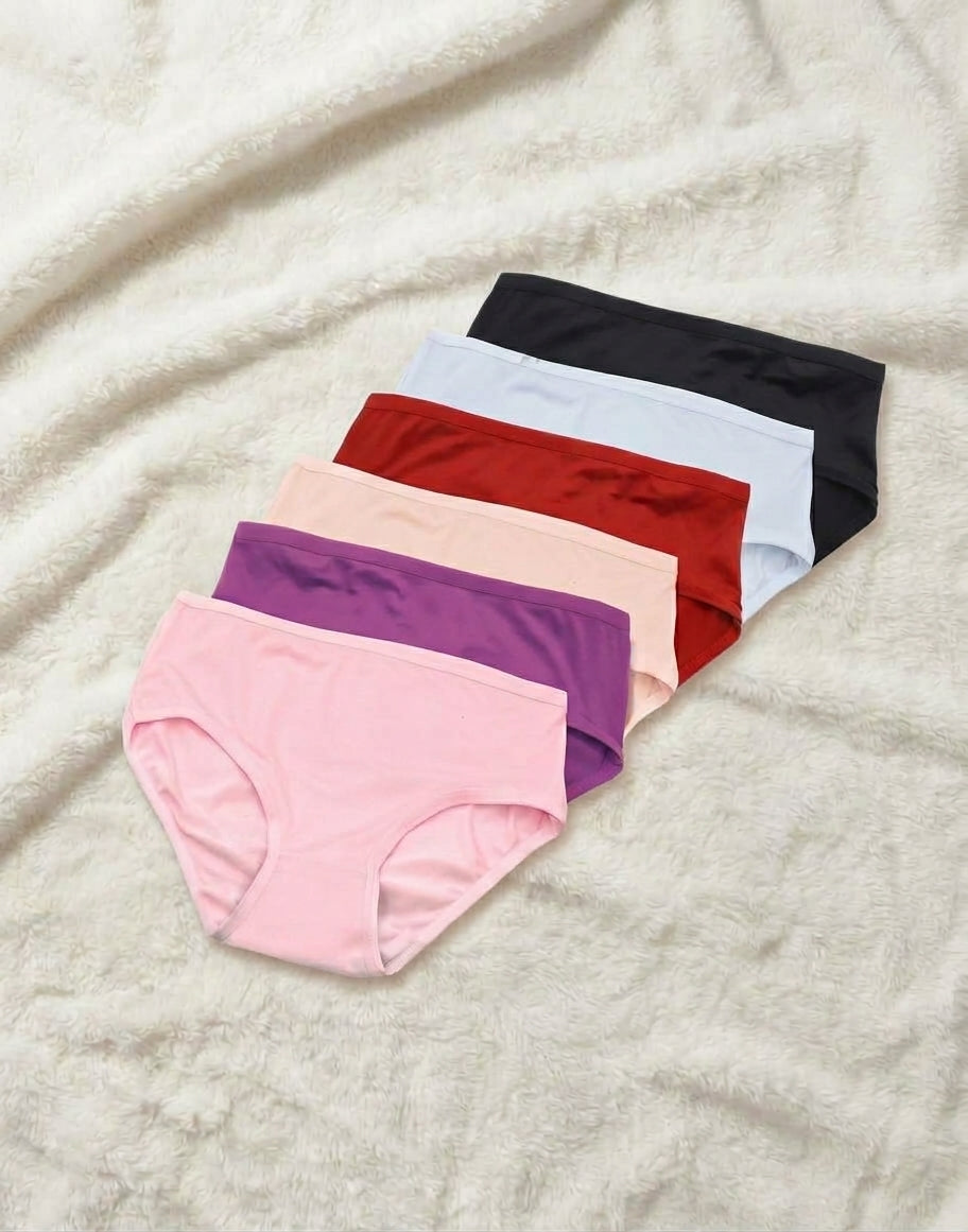 Pack of 3 Cotton Panties for Women – Breathable Soft Briefs Underwear, Sizes S to 2XL