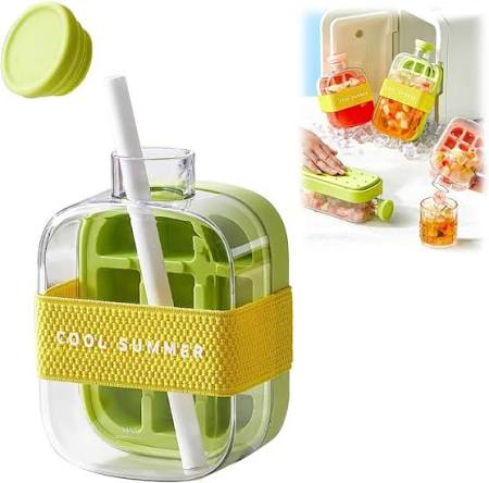 2-in-1 Portable Ice Maker Bottle & Dispenser Jug